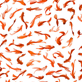 紅色水墨鯉魚(yú)背景圖矢量設(shè)計(jì)素材