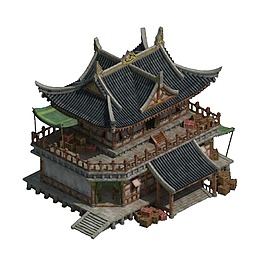 黑色建筑城堡元素