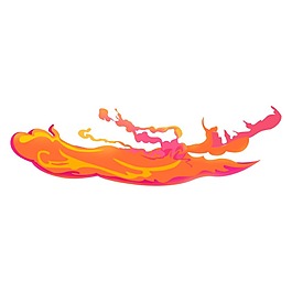 抽象火苗元素