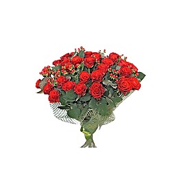 浪漫玫瑰花束元素