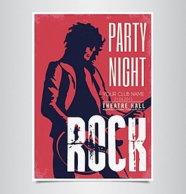 搖滾歌手矢量背景