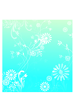 藍(lán)色花紋圖案