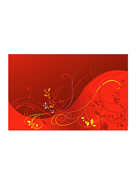 紅色線條裝飾圖案
