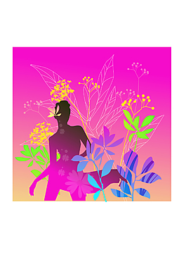 粉紅色時(shí)尚花紋