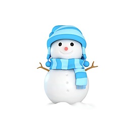 卡通雪人png圣诞元素