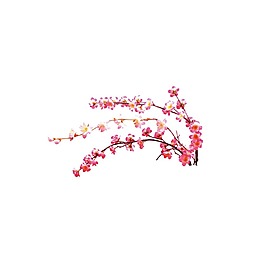 手繪紅色梅花元素