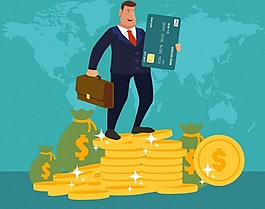 信用卡廣告人幣圖標裝飾免費矢量