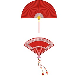 中國(guó)風(fēng)扇子png透明元素