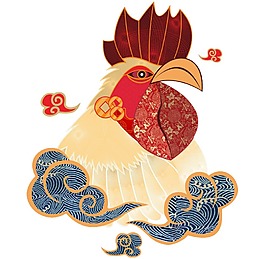 卡通雞圖案png免扣元素