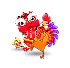 卡通動物png元素