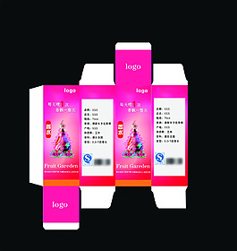 粉紅色香水紙盒包裝