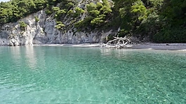 实拍水面海岸视频素材