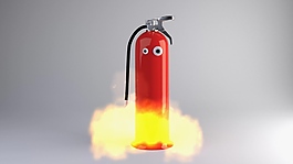 合成滅火器視頻素材