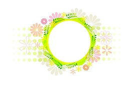 矢量花圈裝飾圖案