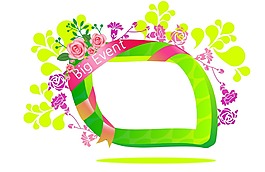 綠色花紋裝飾圖案