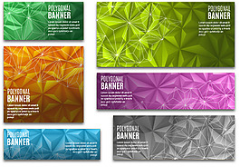 几何创意BANNER背景素材