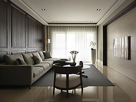 現(xiàn)代簡約客廳背景墻效果圖