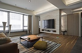 簡(jiǎn)歐式客廳背景墻效果圖