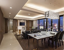 現(xiàn)代美式餐廳裝修效果圖
