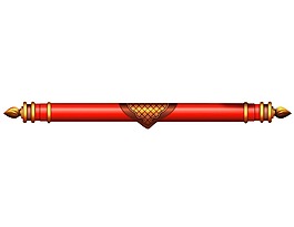 红色卷轴锦旗元素