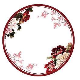 中國(guó)風(fēng)花朵邊框元素