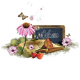 手繪黑板書(shū)本元素