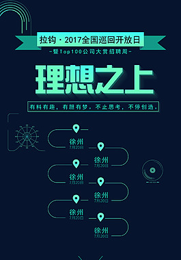 理想創(chuàng)業(yè)ai源文件藍色海報手機朋友圈轉(zhuǎn)發(fā)