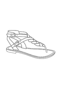 shoes鞋线条图