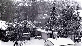 雪景村莊視頻素材