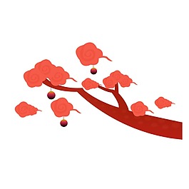 手繪樹枝png元素
