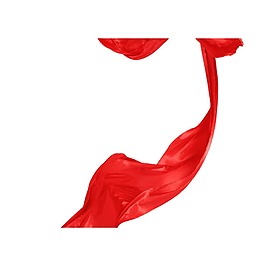 中國紅絲帶png元素