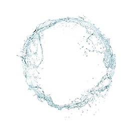 透明水珠圓形元素