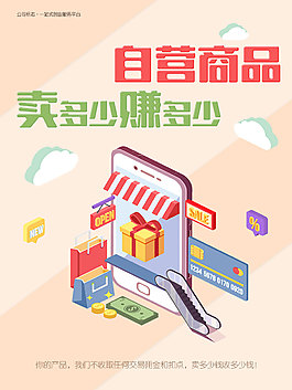 自營商品海報