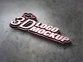 3D標志LOGO樣機