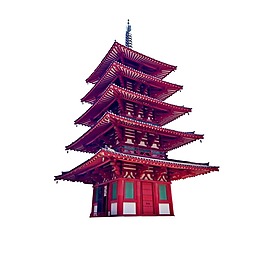 中式復(fù)古高樓元素