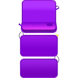 紫色方塊標(biāo)語牌png透明元素