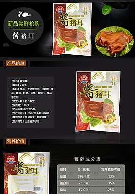 醬肉商品電商詳情頁