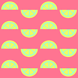 甜蜜水果夏日可愛扁平手繪素材