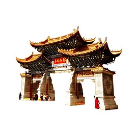 复古城门楼元素