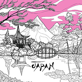 日式和風(fēng)矢量背景