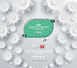 白色雪花背景素材