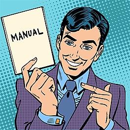 書本藍發(fā)卡通海報漫畫風格人物矢量素材