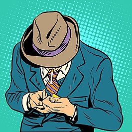 男人歐美卡通海報(bào)漫畫(huà)風(fēng)格人物矢量素材