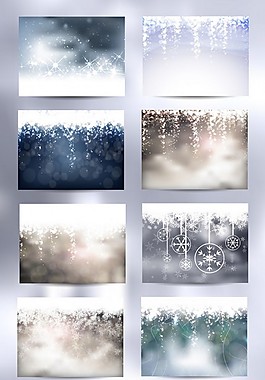 圣誕雪花背景素材
