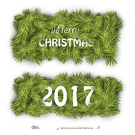 2017圣誕樹矢量素材