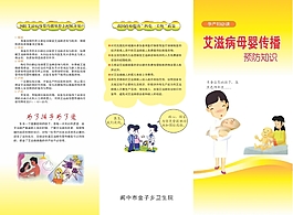 艾滋病健康宣传单模板