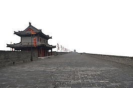 復(fù)古中式城樓元素