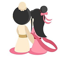 卡通牛郎織女png免扣元素