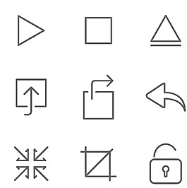 箭頭變形黑色圖標(biāo)