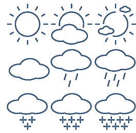 天氣線條小圖標(biāo)